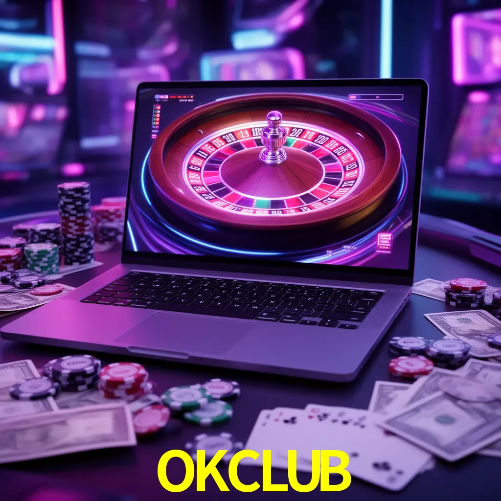 Centro móvil OKCLUB con casino, cajero, bonos, app y acceso de cuenta para México