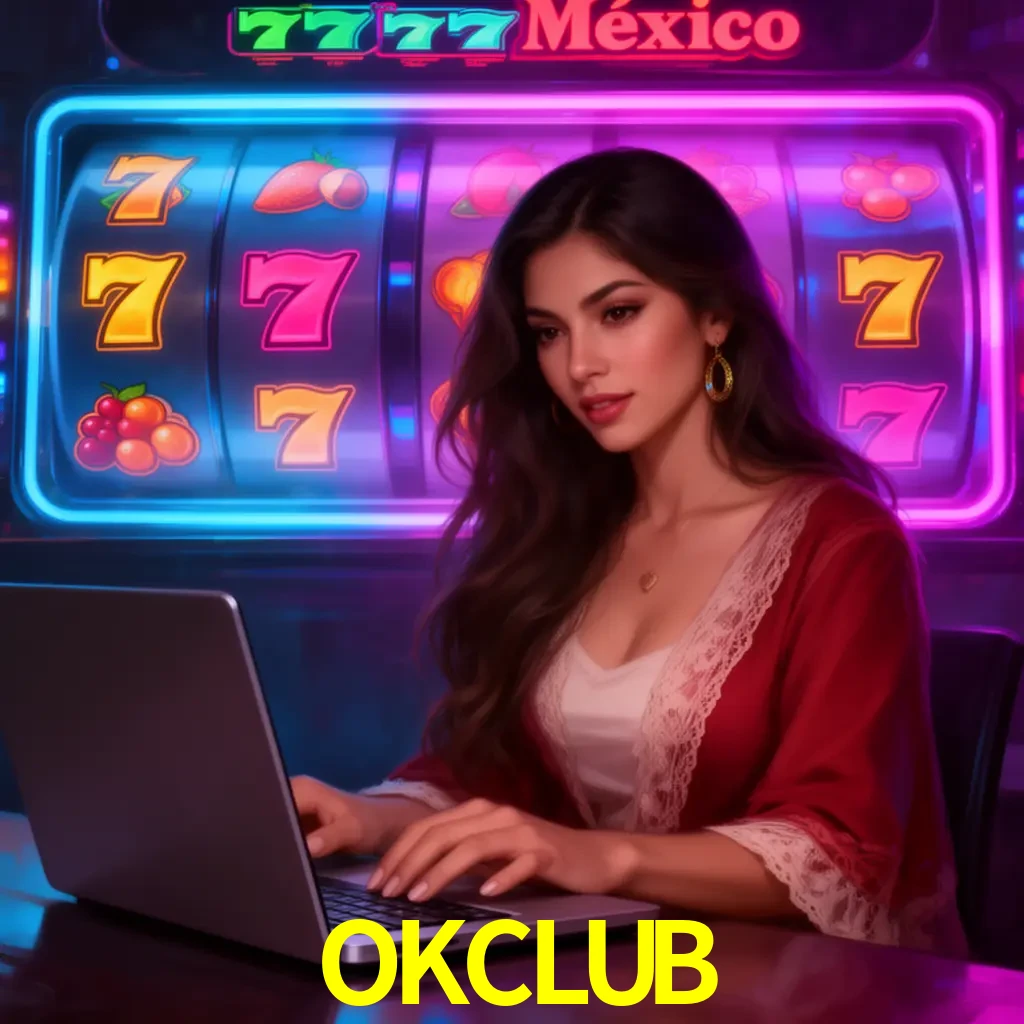 OKCLUB Slots - tragamonedas, RTP y control Tragamonedas OKCLUB con símbolos, saldo móvil y reglas de apuesta visibles